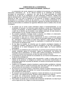 PIENSO Y LUEGO EXISTO DE MANUEL CASTELLS