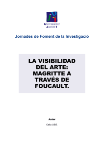 LA VisibiLidAd deL Arte: MAgritte A trAVés de FoucAuLt