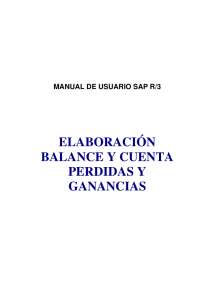 ELABORACIÓN BALANCE Y CUENTA PERDIDAS Y GANANCIAS