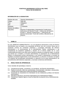 Derecho Administr - Pontificia Universidad Católica del Perú
