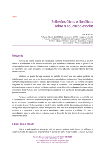 fundamentação filosófica da educação