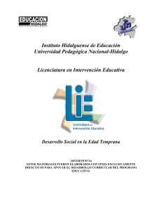 DESARROLLO SOCIAL EN LA EDAD TEMPRANA - UPN