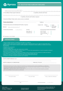 solicitud para agregar familiares