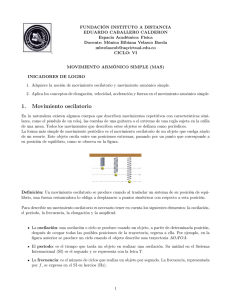 1. Movimiento oscilatorio