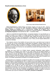 Biografía de Niceto Alcalá-Zamora y Torres Casa museo natal de