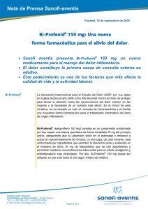 Bi-Profenid® 150 mg: Una nueva forma farmacéutica para el alivio de