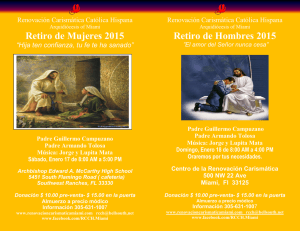 Retiro de Mujeres 2015 Retiro de Hombres 2015