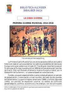 Primera Guerra Mundial: Causas, Eventos y Consecuencias