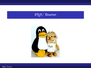 LaTeX/ Beamer