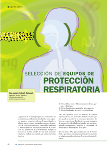 PROTECCIÓN RESPIRATORIA