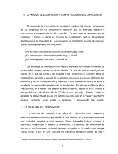 1. EL ANÁLISIS DE LA CONDUCTA Y COMPORTAMIENTO DEL
