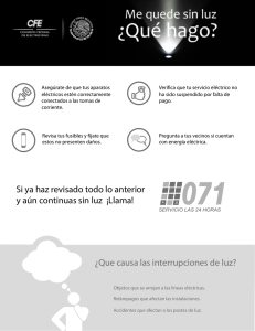 ¿Qué hago si me quedo sin luz?