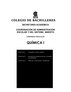 Química I: Compendio Fascicular para Bachilleres