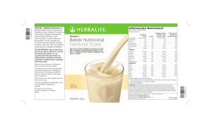 información nutricional