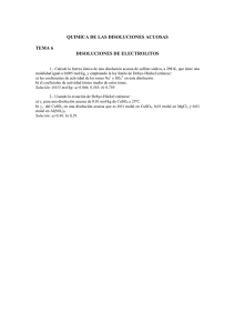 QUIMICA DE LAS DISOLUCIONES ACUOSAS