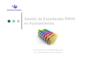 Ges tión d e Exped ientes RRH H en A yu ntamientos