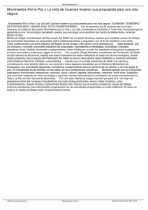 Movimientos Por la Paz y La Vida de Guanare hicieron
