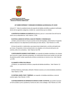 ley sobre expendio y consumo de bebidas alcoholicas, nº 19.925
