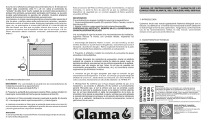 manual de instrucciones de los calefactores glama modelos tb