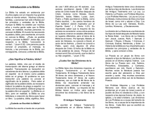 Introducción a la Bíblia - 39 Street Church Of Christ