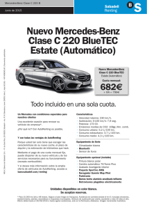Nuevo Mercedes-Benz Clase C 220 BlueTEC