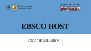 Guía de usuario de la base de datos Ebsco