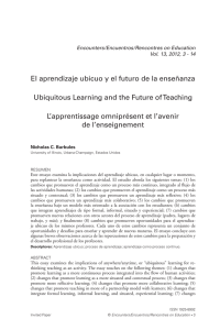 El aprendizaje ubicuo y el futuro de la enseñanza Ubiquitous