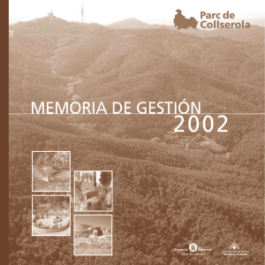 memoria de gestión - Parc de Collserola