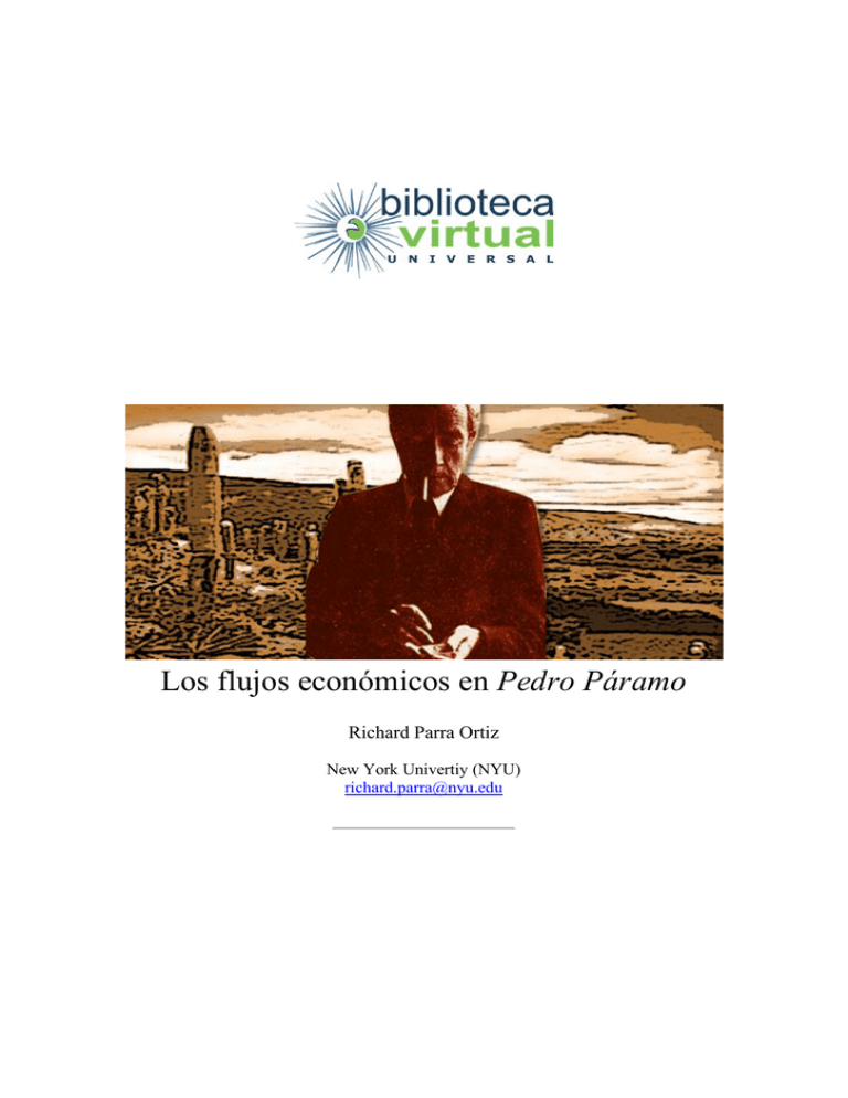 Los Flujos Econ micos En Pedro P ramo