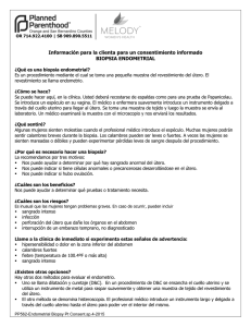 Información para la clienta para un consentimiento informado