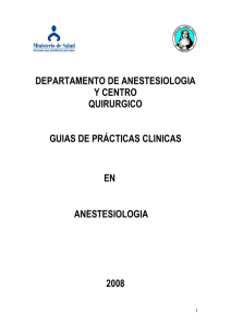 Prácticas Clínicas en Anestesiología