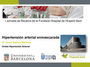 Diapositiva 1 - Fundació Hospital de l`Esperit Sant