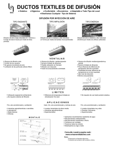 ductos textiles de difusión - Evisa Ventiladores SA de CV