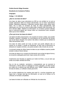 ¿Qué es una base de datos - basededatoscontadurianocturna