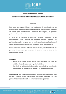 programa - Instituto de Capacitación Parlamentaria