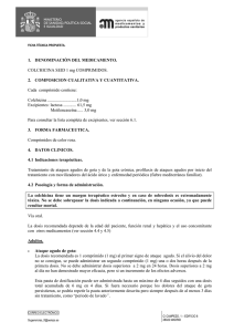 Colchicina SEID 1mg: Ficha Técnica