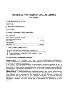 información para prescribir amplia de acortral