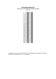 Psicología General II