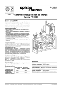 Especificaciones del Sistema Spirax FREME