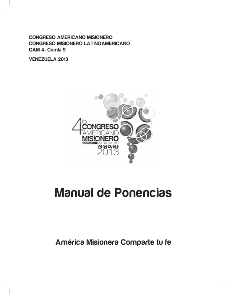 Ponencias-CONGRESO-MISIONERO - Obras Misionales Pontificias