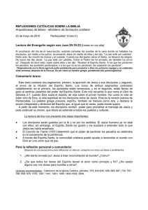 REFLEXIONES CATÓLICAS SOBRE LA BIBLIA Arquidiócesis de