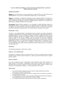 Magnitud del problema Difteria: p