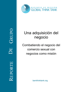 Informe del BAM Think Tank sobre negocios como misión y el tráfico