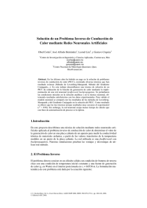 Solución de un Problema Inverso de Conducción de Calor