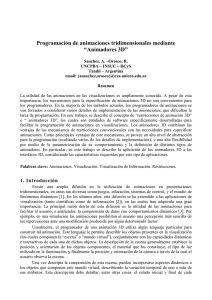 Programación de animaciones tridimensionales mediante