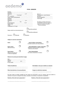 ficha admision