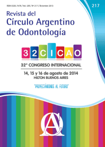 Diciembre 2013 N   217 - Círculo Argentino de Odontología