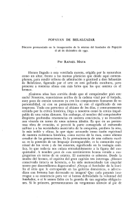POPAYAN DE BELALCAZAR Por RAFAEL MAYA Hemos llegado a