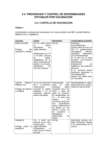 2.4 prevencion y control de enfermedades evitables por