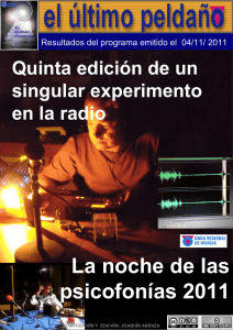 Noche de las psicofonias 2011